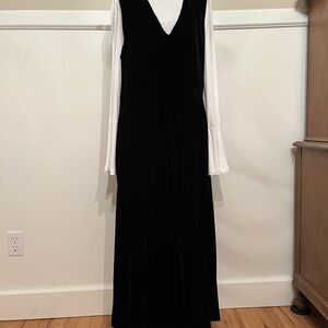 Talbots Black Velvet Dress